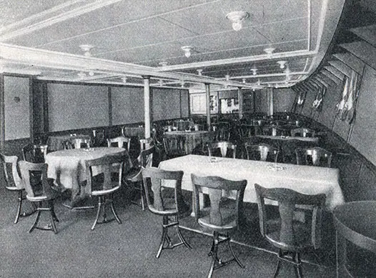 Third Class Smoking Room On The SS New York.