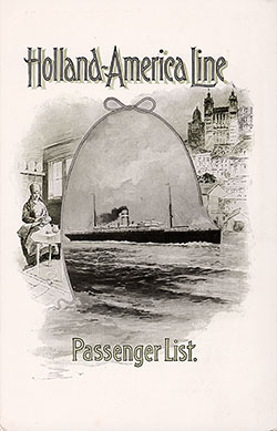 Front Cover, 1904-09-24 TSS Rotterdam Passenger List