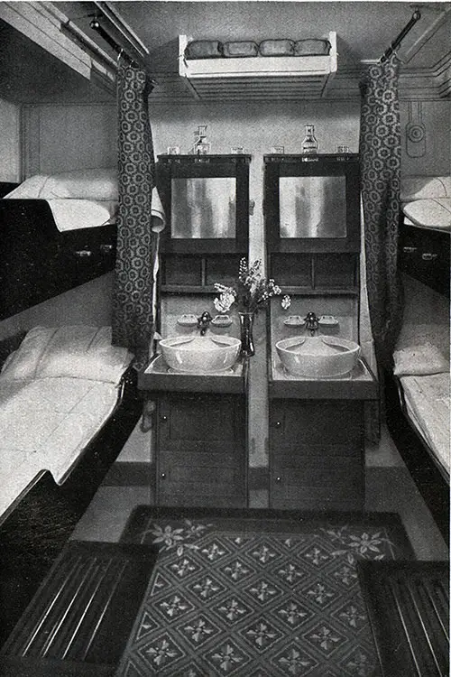 Four-Berth Third Class Cabin - SS Columbus