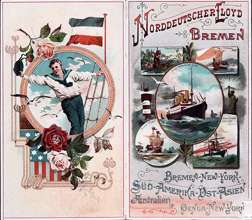 1901-02-19 Passenger Manifest for the SS Kaiser Wilhelm der Grosse