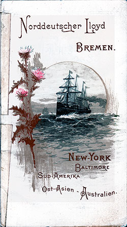1896-08-18 Passenger Manifest for the SS Lahn