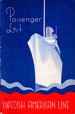 1946-07-09 Passenger Manifest for the SS Drottningholm