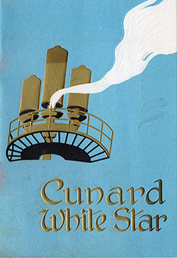 Front Cover, 1935-10-04 RMS Britannic Passenger List
