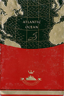 Front Cover, 1936-08-08 RMS Britannic Passenger List