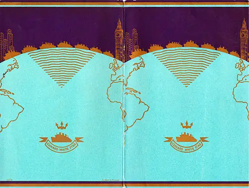 Cover, SS Britannic Passenger List - 15 October 1938