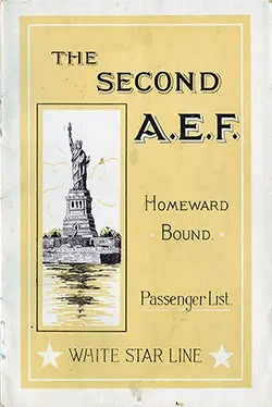 Passenger Manifest, White Star Line RMS Cedric - 1927-10-08