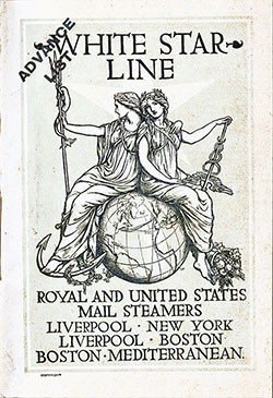 Passenger Manifest, SS Celtic, White Star Line, August 1904, Liverpool to New York 