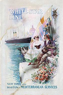 Front Cover, White Star Line SS Cretic First Class Passenger List - 22 November 1913.