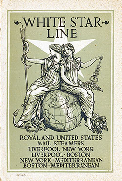 Passenger Manifest, White Star Line SS Cymric, September 1906, Liverpool to Boston