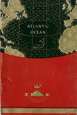 Front Cover, 1936-10-17 RMS Georgic Passenger List