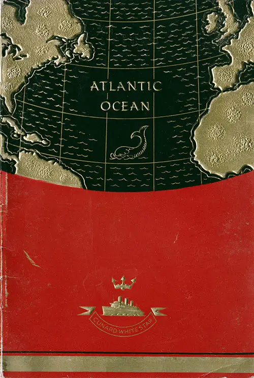 Front Cover, White Star Line RMS Georgic Cabin Class Passenger List - 17 October 1936.