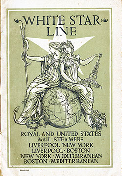 Front Cover, 1905-08-30 RMS Majestic Passenger List