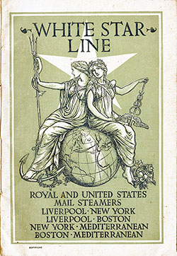 Passenger Manifest, SS Majestic, White Star Line, August 1905, Liverpool to New York 