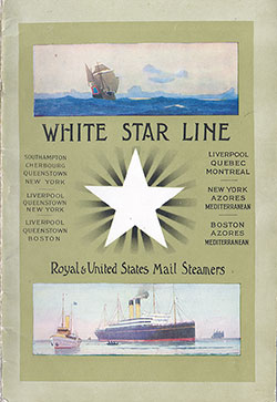 Passenger Manifest, SS Teutonic, White Star Line, September 1910, Southampton to New York 
