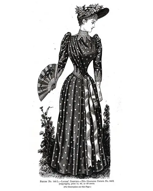 Ladies Costume 348 L - 1890