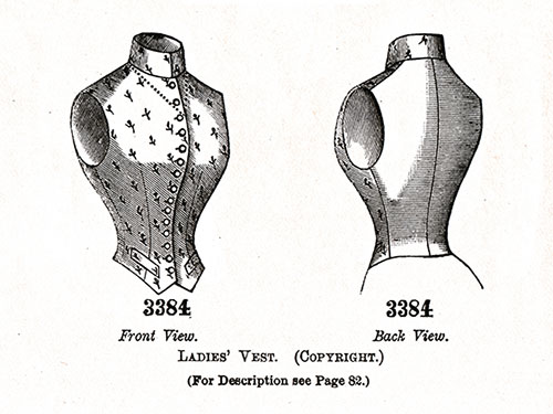 LADIES’ VEST No. 3384.