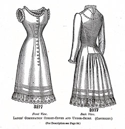 Ladies’ Combination Corset-Cover and Under-Skirt No. 3377