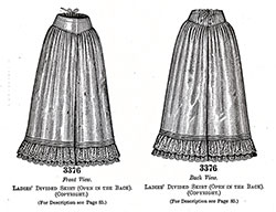 Ladies Divided Skirt No. 3376