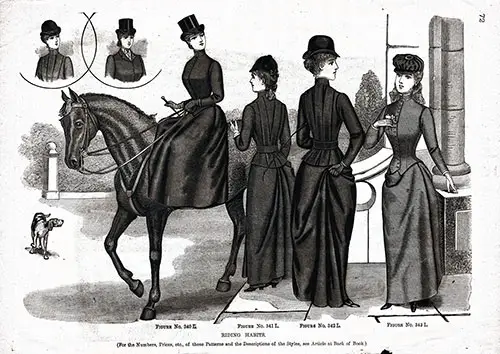 Ladies and Teens Riding Garments 1890