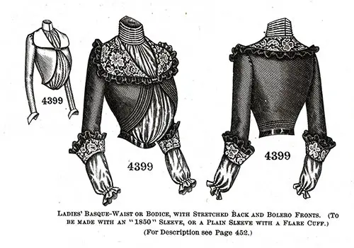 Ladies’ Basque-Blouse or Bodice No. 4399