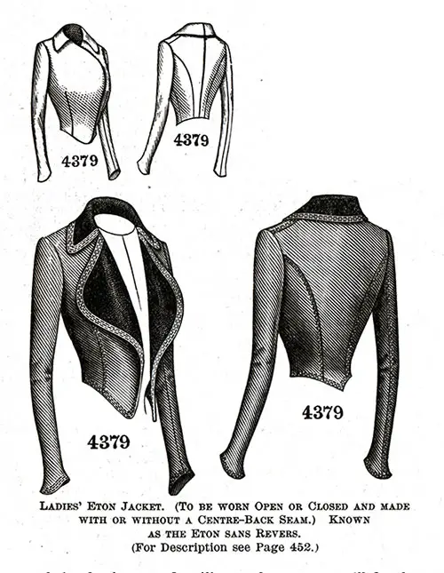 Ladies’ Eton Jacket No. 4379