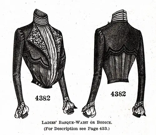 Ladies’ Basque-Blouse or Bodice No. 4382