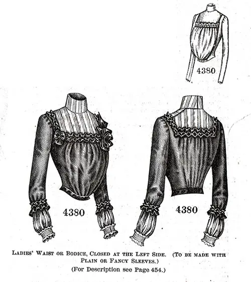 Ladies' Blouse or Bodice No. 4380