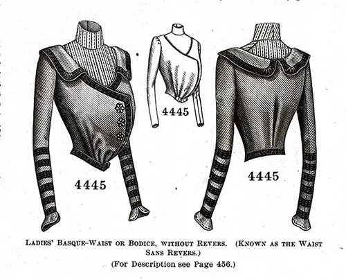 Ladies’ Basque-Blouse or Bodice No. 4445