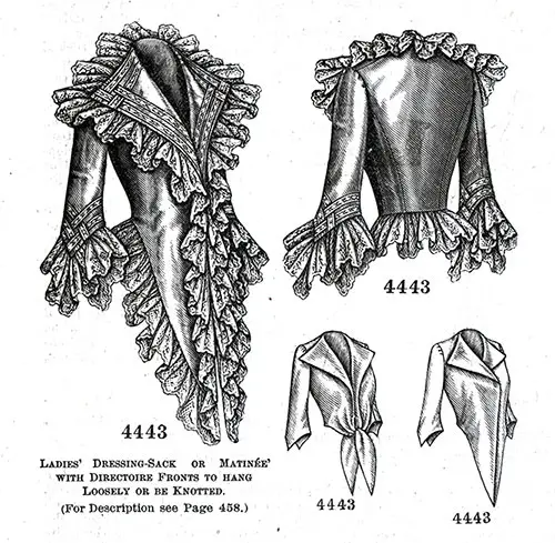 Ladies’ Dressing-Sack or Matinee No. 4443