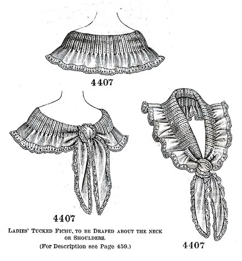 Ladies’ Tucked Fichu No. 4407