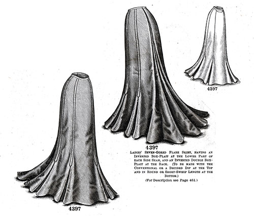 Ladies’ Seven-Gored Flare Skirt No. 4397
