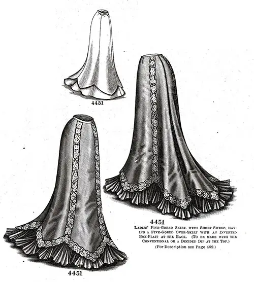 Ladies’ Five-Gored Skirt No. 4451