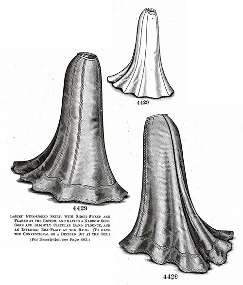 Ladies' Five-Gored Skirt No. 4429