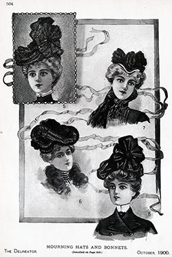 Mourning Hats and Bonnets