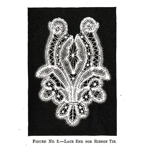 Lace End for Ribbon Tie