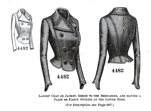 Ladies' Coat or Jacket No. 4482