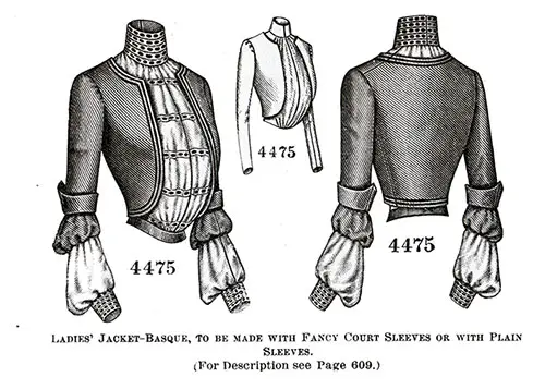 Ladies’ Jacket-Basque No. 4475