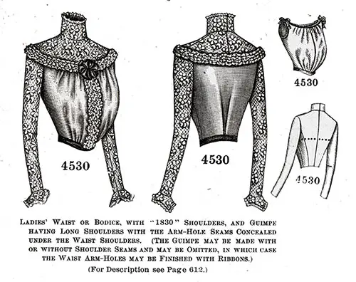 Ladies’ Blouse or Bodice No. 4530