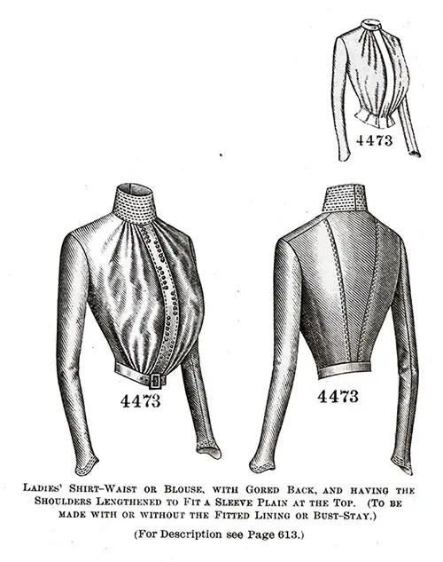 Ladies’ Shirt-Waist or Blouse No. 4473