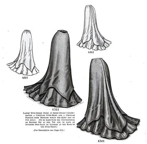 Ladies’ Five-Gored Skirt No. 4511