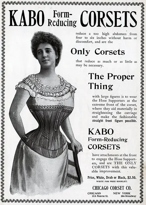 KABO Form-Reducing CORSETS - 1900