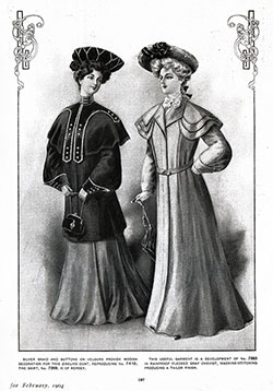 Ladies and Teens Short & Long Coats No. 7410 & 7383 - 1904