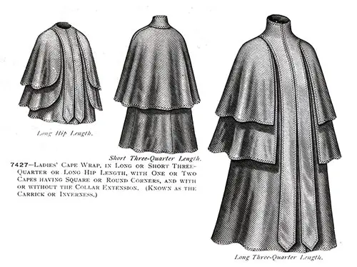 Ladies’ Cape Wrap No. 7427