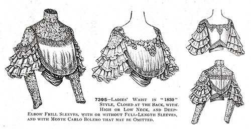 7395—Ladies’ Blouse in “1830” Style