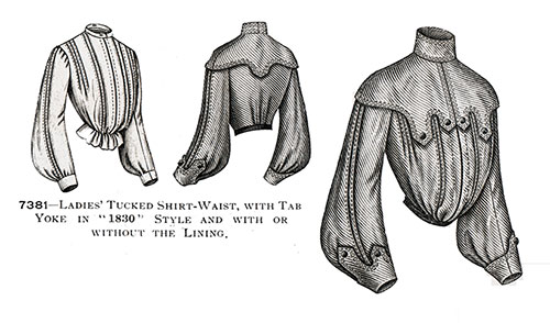 Ladies’ Tucked Shirt-Waist No. 7381