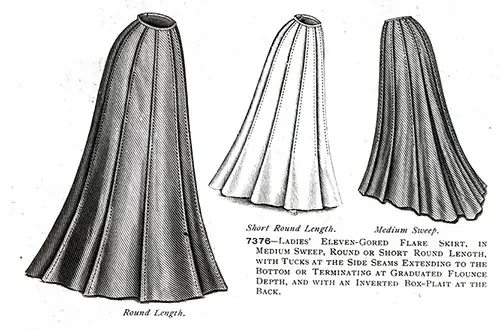 Ladies’ Eleven-Gored Flare Skirt No. 7376