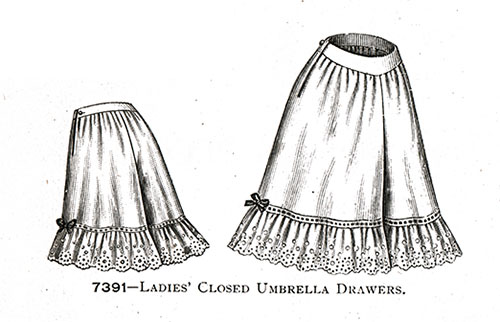 Ladies’ Closed Umbrella Drawers No. 7391