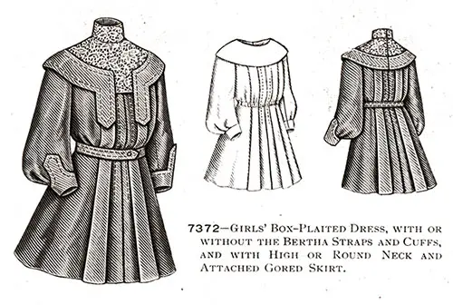 Girls’ Box-Plaited Dress No. 7372