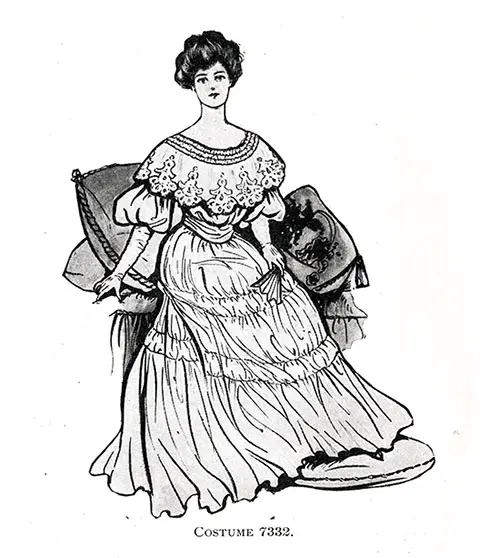 Evening Gown 7332 for 1904