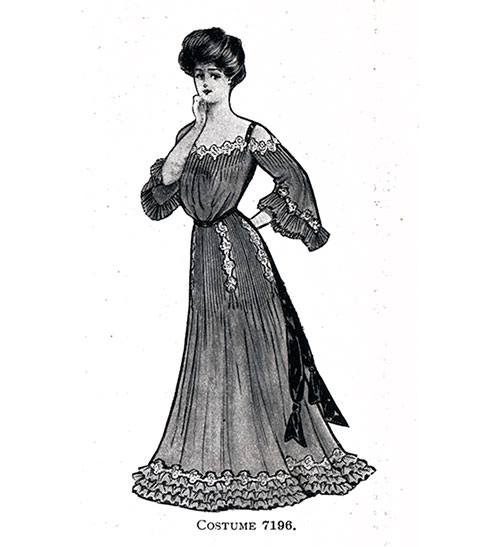 Evening Gown Costume 7196 for 1904